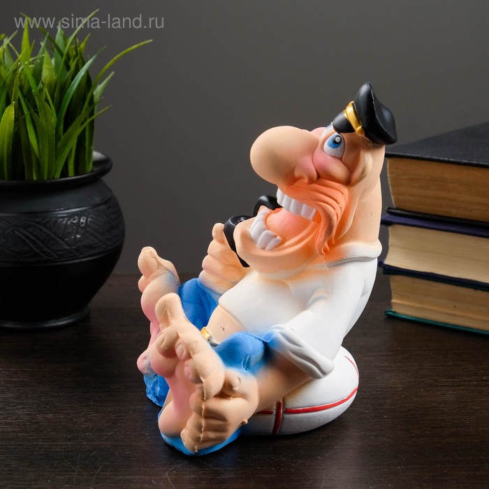 

Копилка "Боцман" синий, 20х16х15см