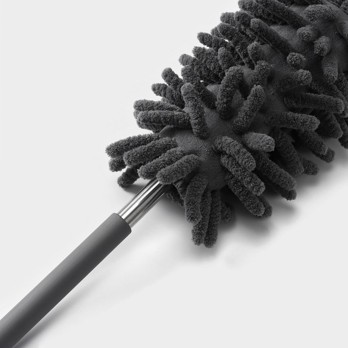 Щётка для уборки, телескопическая ручка 26-75 см, цвет МИКС