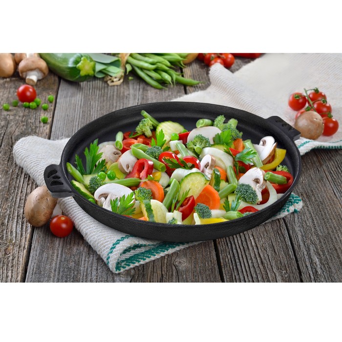 Сковорода с ручками "Круг" 35 см