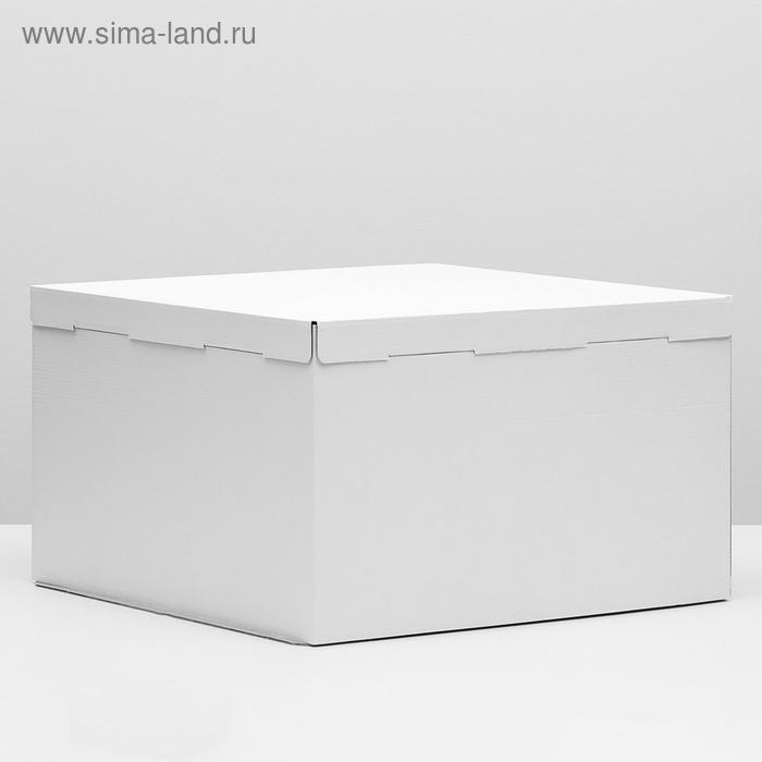 

Кондитерская упаковка, короб белый 50 х 50 х 30 см
