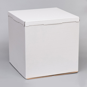Кондитерская упаковка, короб белый, 50 х 50 х 50 см