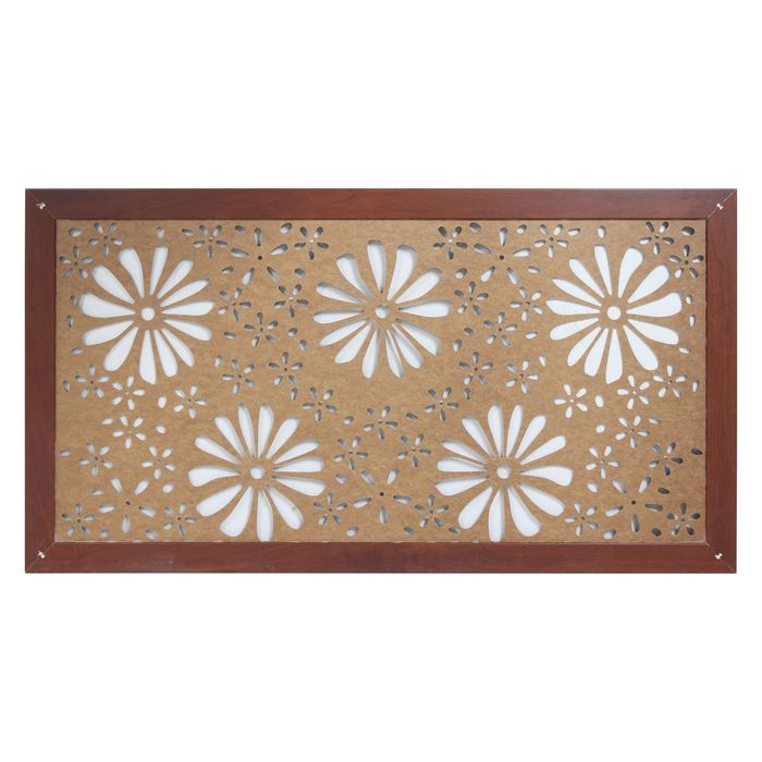 Экран перфорированный ХДФ Флора орех 690х1290 мм