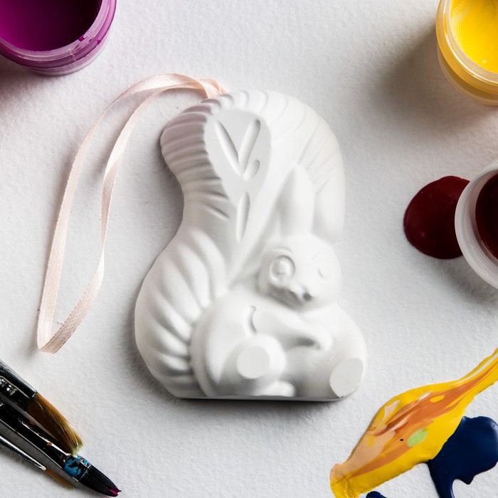 Подвесная фигурка-раскраска "Белочка"