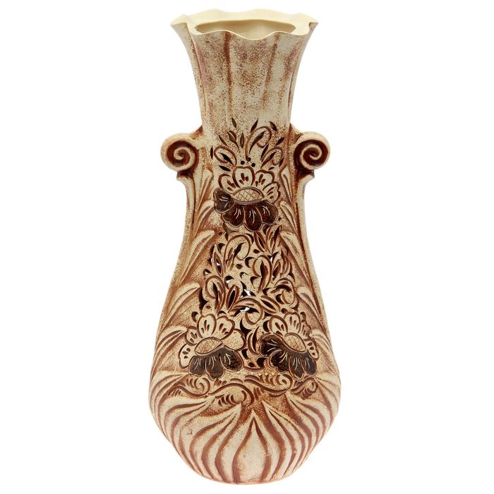 Ваза напольная "Глория" шамот, резка