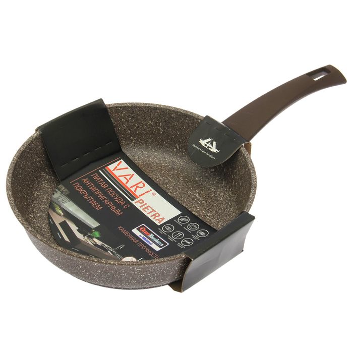 Сковорода-гриль 26 см "Pietra. Тёплый гранит"