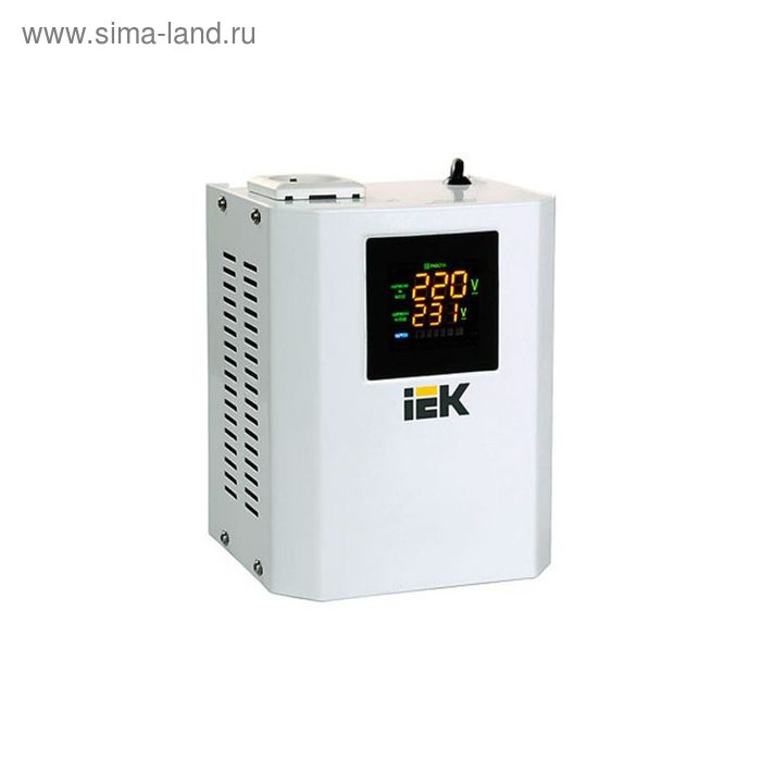 Стабилизатор напряжения IEK Boiler, 0.5 кВА, IVS24-1-00500 стабилизатор iek ivs20 1 08000 напряжения однофазный 8 ква снр1 0 8 ква