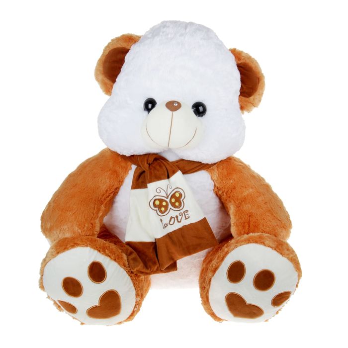 Мягкая игрушка "Медведь с шарфом Love", цвета МИКС