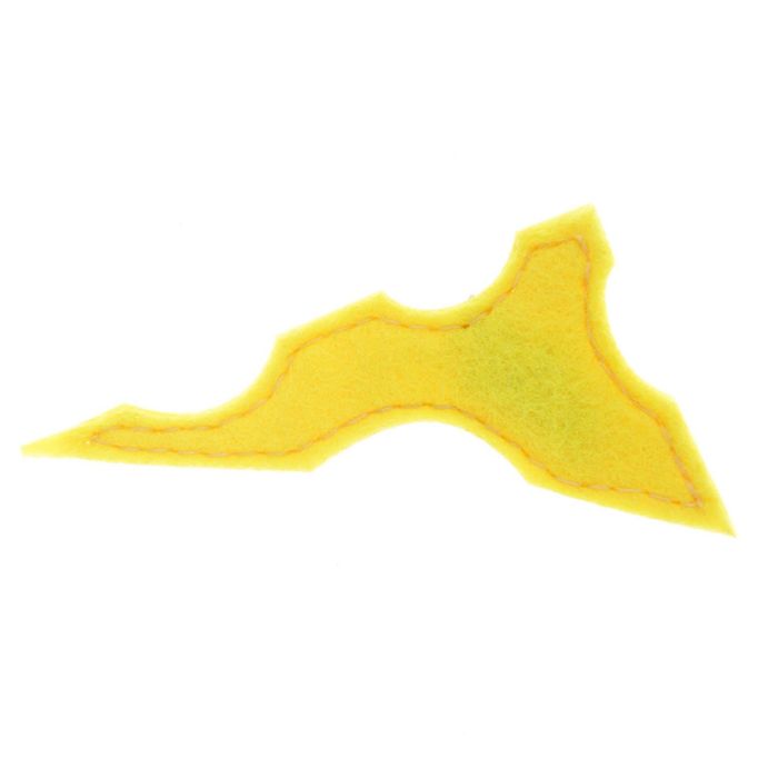 Игрушка для кошек "Сыр" из фетра с кошачьей мятой, 9 х 5,5 см