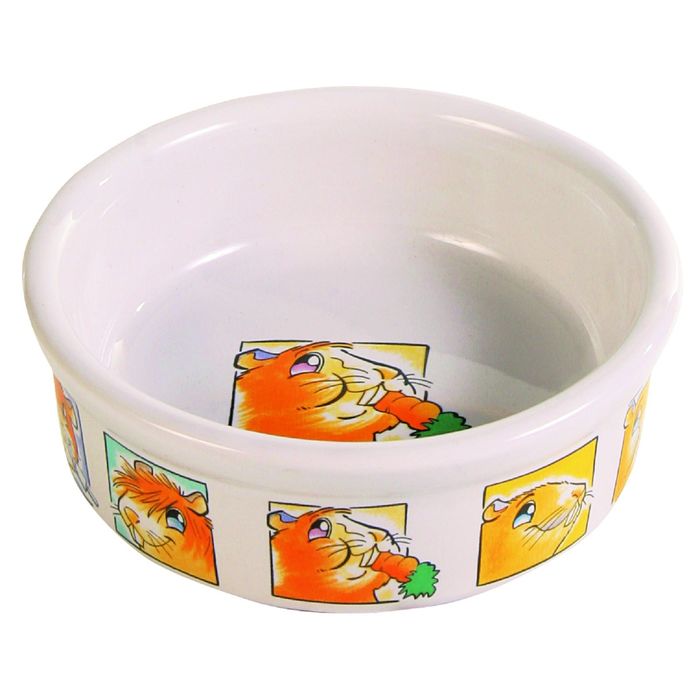 Миска Trixie для морской свинки 300мл/ф 11,5см, керамика с рисунком