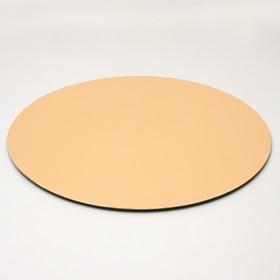 Подложка кондитерская, круглая, золото-жемчуг, 36 см, 1,5 мм