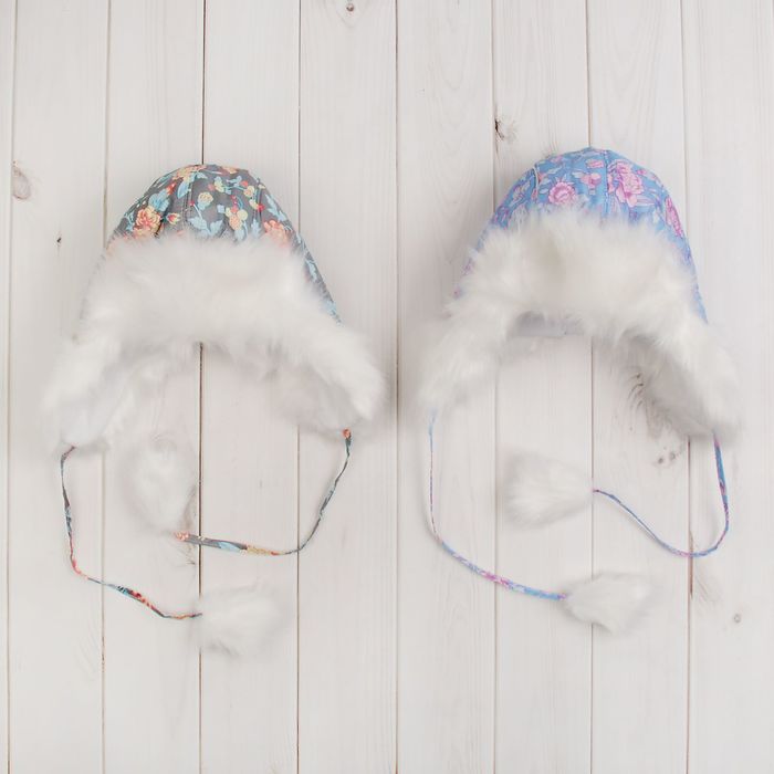 Шапка зимняя для девочки, размер 54, цвет МИКС 28