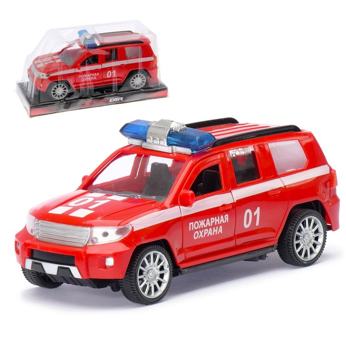Машина инерционная "Пожарная охрана Круизёр", открываются двери
