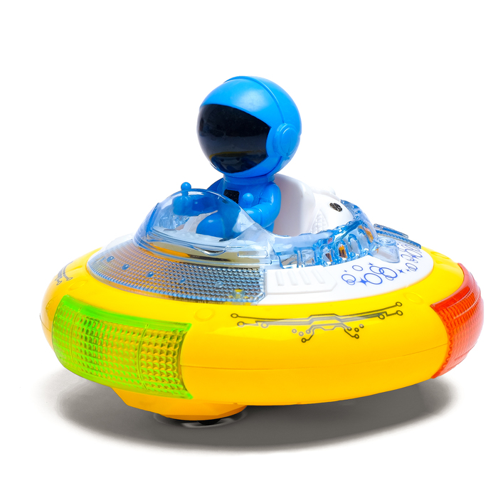 Машина "НЛО", работает от батареек, световые и звуковые эффекты, цвета МИКС