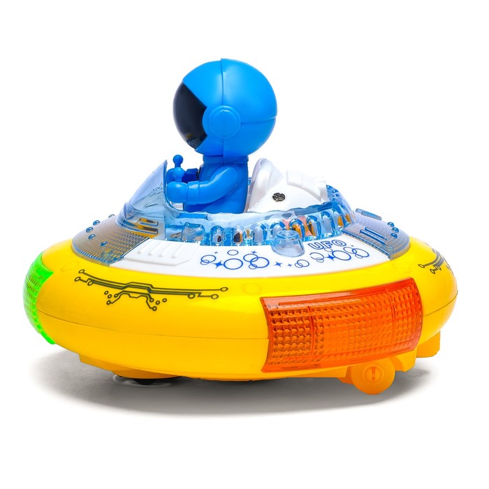 Машина "НЛО", работает от батареек, световые и звуковые эффекты, цвета МИКС