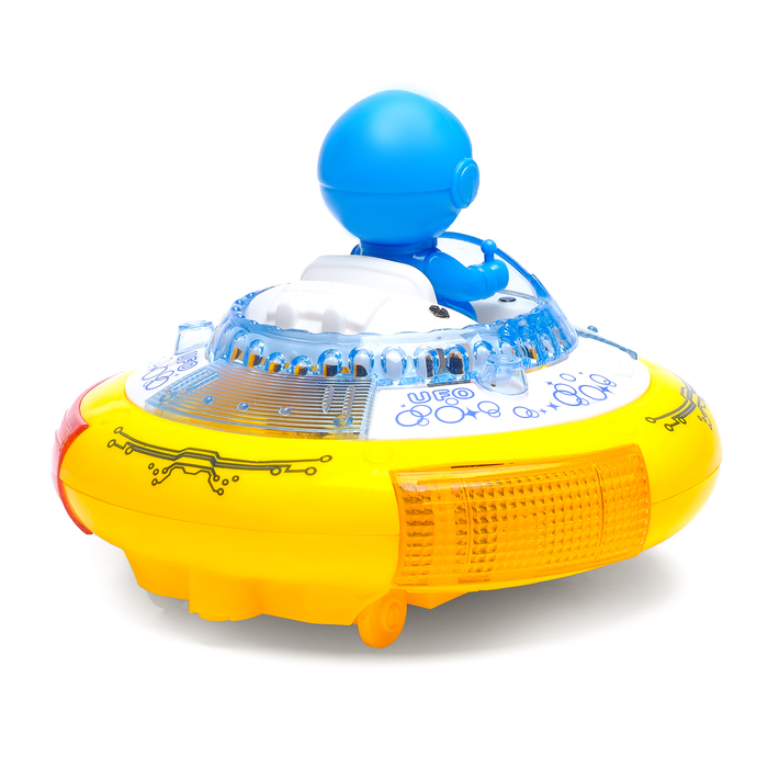 Машина "НЛО", работает от батареек, световые и звуковые эффекты, цвета МИКС