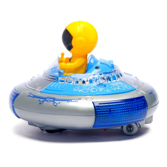 Машина "НЛО", работает от батареек, световые и звуковые эффекты, цвета МИКС