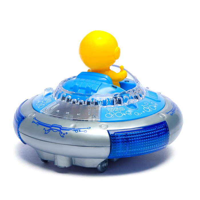 Машина "НЛО", работает от батареек, световые и звуковые эффекты, цвета МИКС