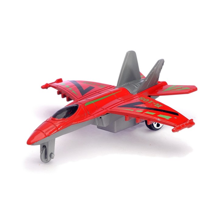 Самолёт инерционный "Перехватчик", цвета МИКС