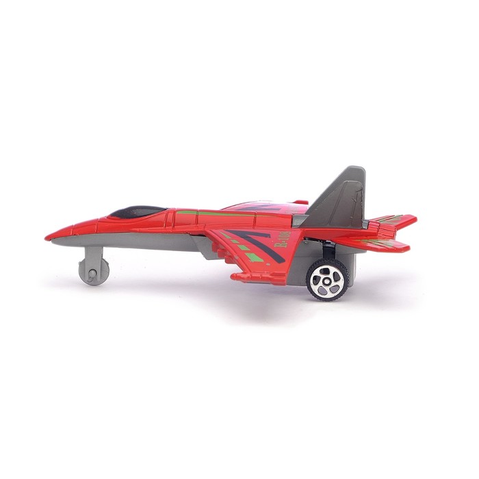 Самолёт инерционный "Перехватчик", цвета МИКС