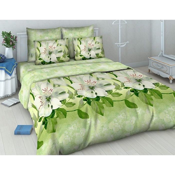 Постельное бельё дуэт "Василиса: Шафран", 215х145см - 2 шт, 220х240см, 70х70 - 2 шт