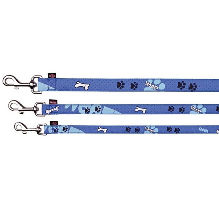 Поводок Trixie Woof, ХS-S, 1,20 м х 1,5 см, синий