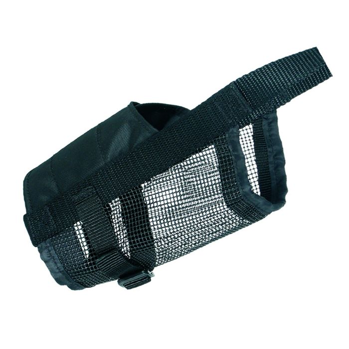 Намордник Trixie, размер S-M, нейлон, черный