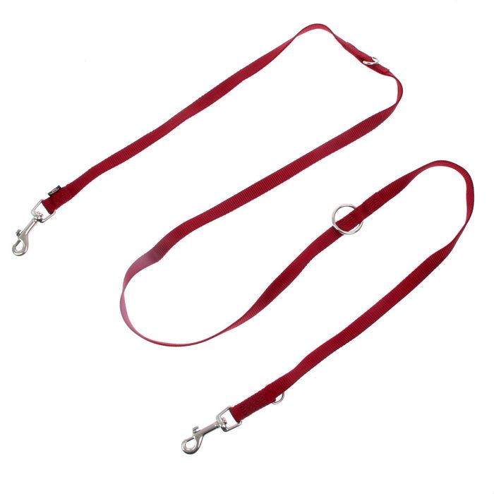 Поводок-перестежка Trixie Premium, XS–S, 2 м х 1,5 см, бордовый