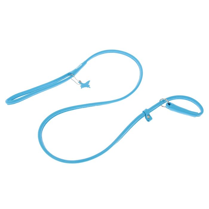 Поводок-удавка CoLLaR Glomour, 1.35 м х 0.8 см, синий