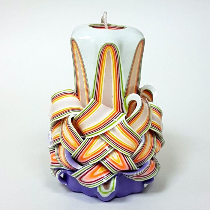 Свеча резная 10-11 см "Ананас" Сливочная