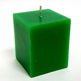 

Свеча куб, зелёная, 5х5.7см