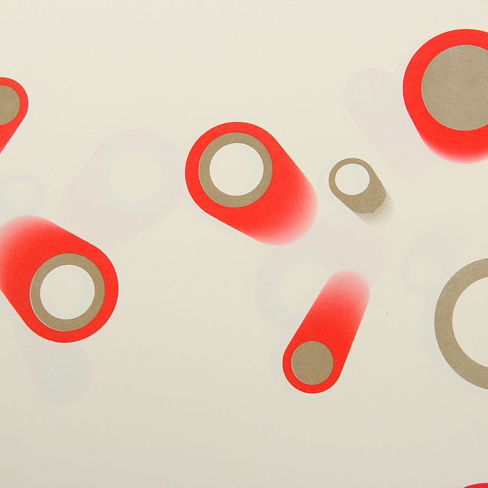 Бумага упаковочная "Красные кометы", 60 х 60 см