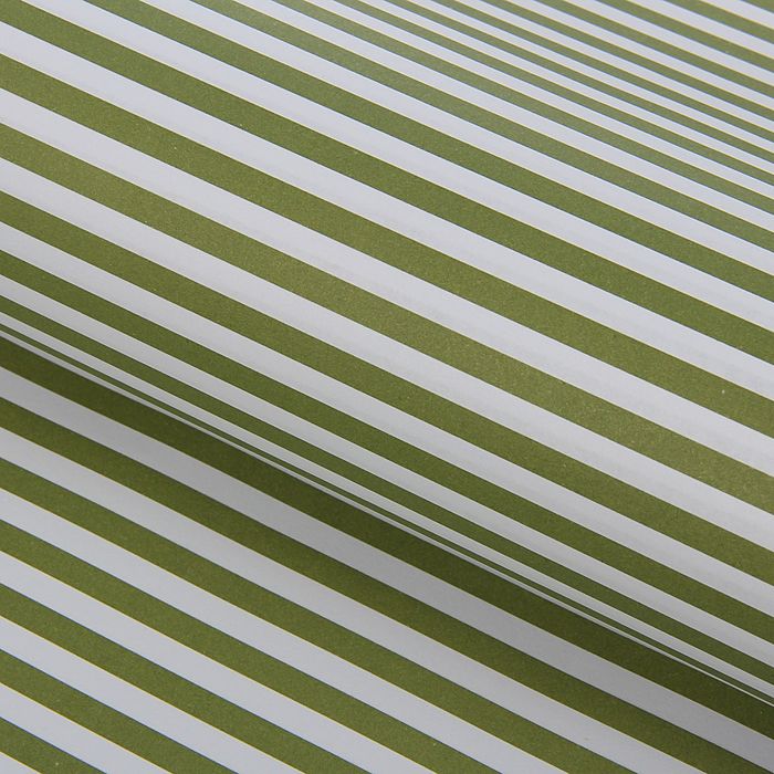Бумага упаковочная"Зеленые полоски", 60 х 60 см