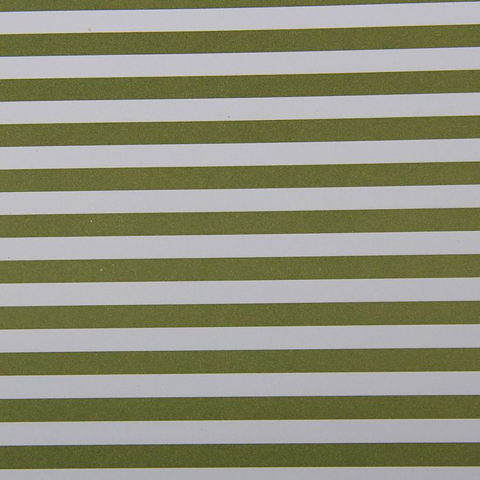 Бумага упаковочная"Зеленые полоски", 60 х 60 см