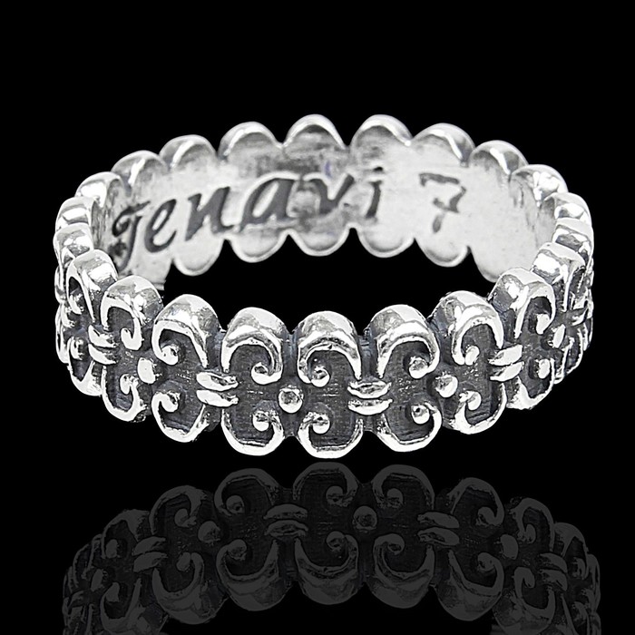 Кольцо "Тайт", размер 16, цвет черненое серебро