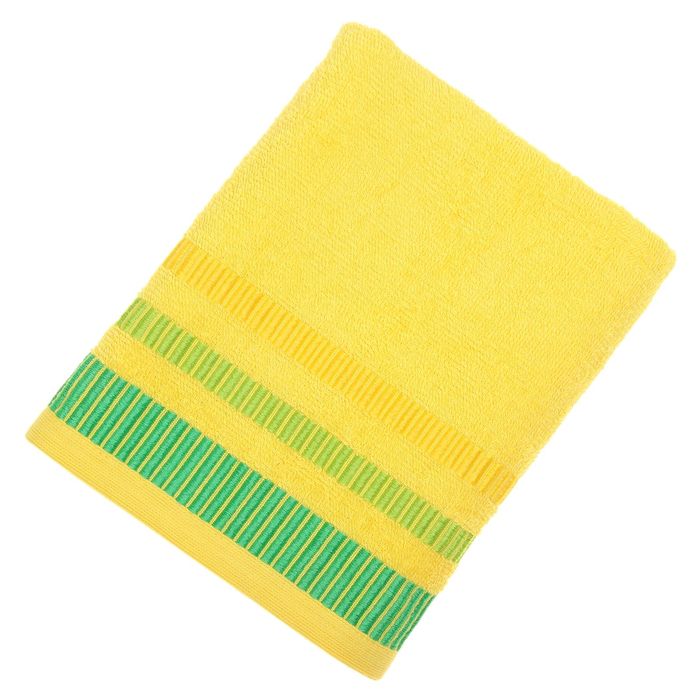Полотенце махровое TW-Nice, размер 50х90, 340 г/м, цвет желтый
