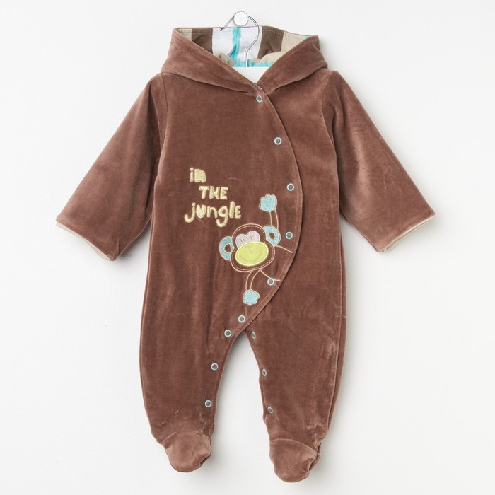 Комбинезон NEON 760326, р.68 80% хлопок,20% полиэстер коричневый