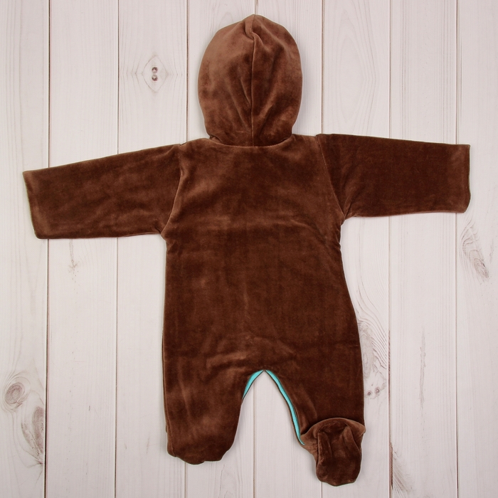 Комбинезон NEON 760326, р.68 80% хлопок,20% полиэстер коричневый