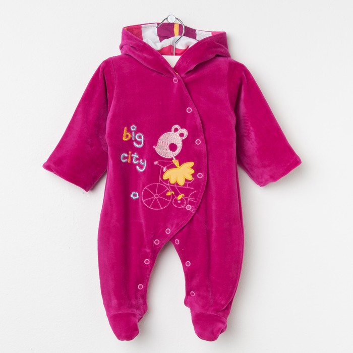 Комбинезон NEON 760333, р.74 80% хлопок,20% полиэстер малиновый