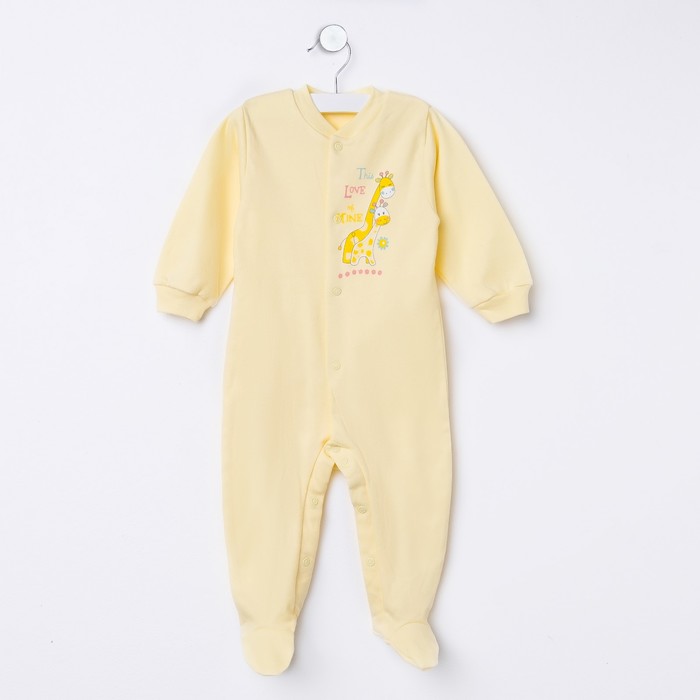 Комбинезон SITO 719768, р.80 100% хлопок желтый