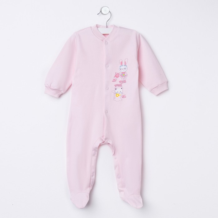 Комбинезон SITO 719768, р.80 100% хлопок розовый