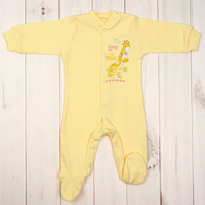 Комбинезон SITO 719751, р.74 100% хлопок желтый