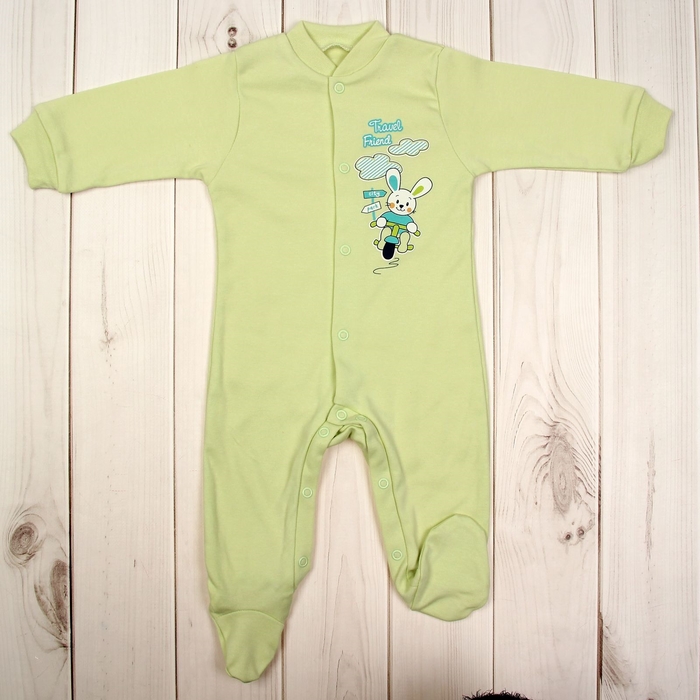 Комбинезон SITO 719751, р.74 100% хлопок зеленый