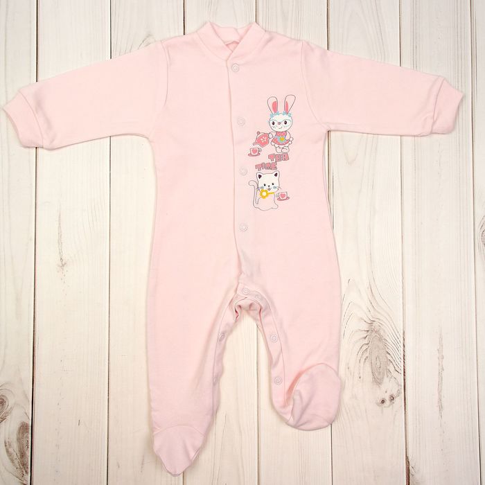 Комбинезон SITO 719744, р.68 100% хлопок розовый