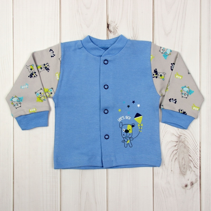 Кофта PASTELS 758095, р.80 100% хлопок синий