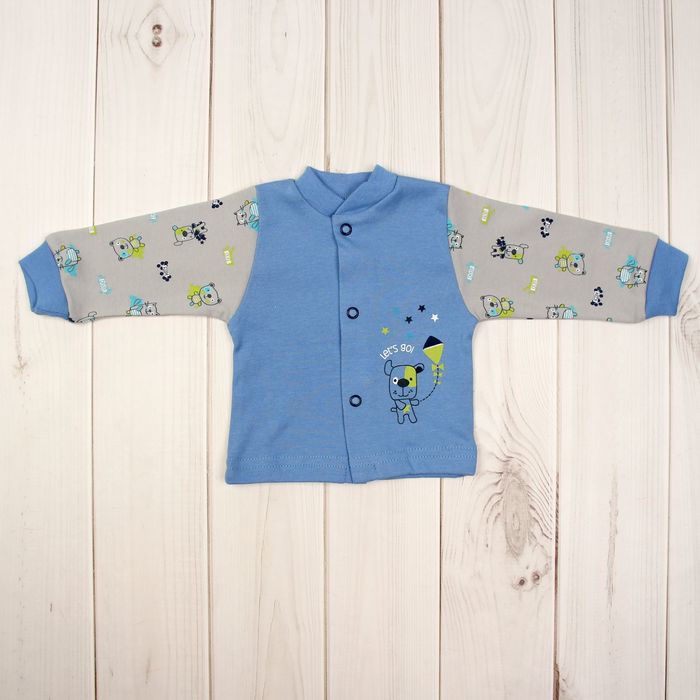 Кофта PASTELS 758064, р.62 100% хлопок синий