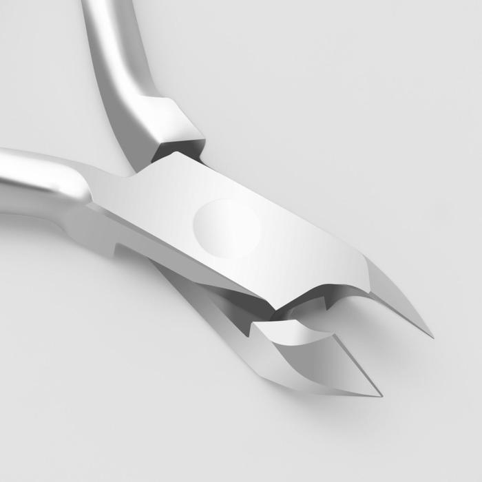 Кусачки маникюрные, для кутикулы, двойная пружина, 10см , рабочая область-6мм, цвет серебристый