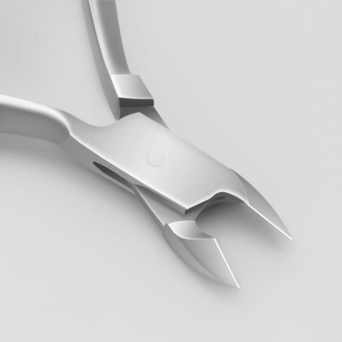 Кусачки маникюрные, для кутикулы, двойная пружина, 10,5см, рабочая область-9мм, цвет серебристый