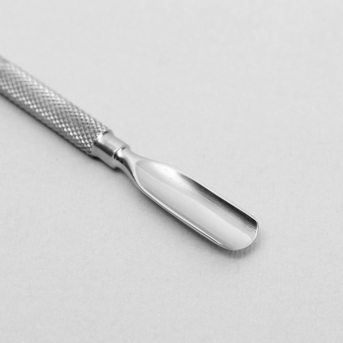 Пушер двусторонний: лопатка, цвет серебристый