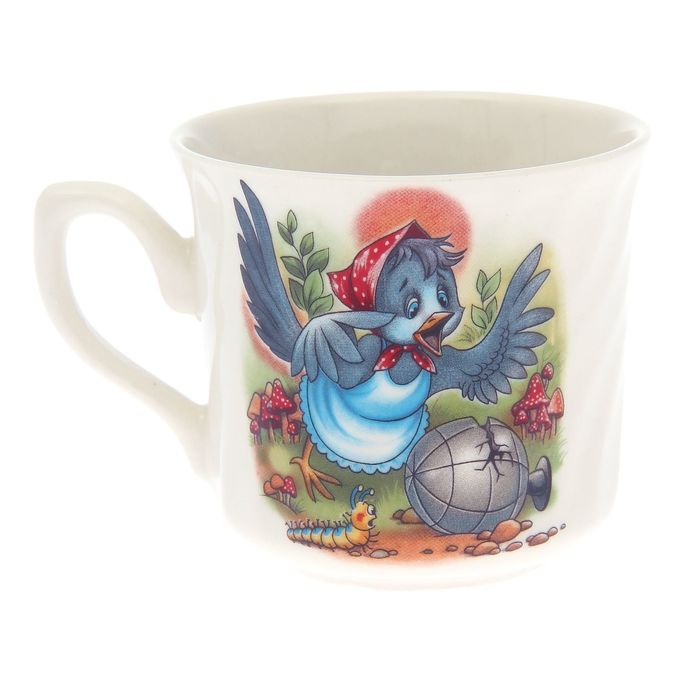 Кружка 220 мл "Забава" алфавит, деколь, микс