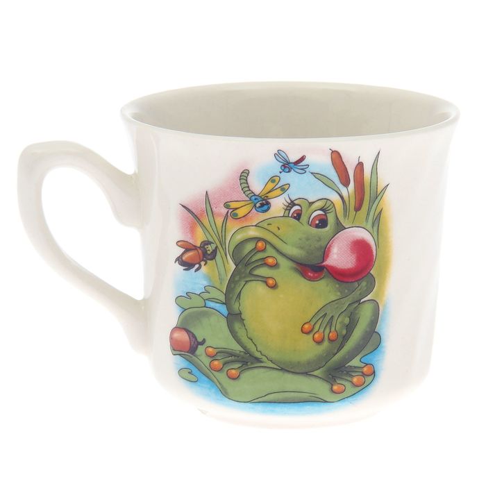 Кружка 220 мл "Забава" алфавит, деколь, микс